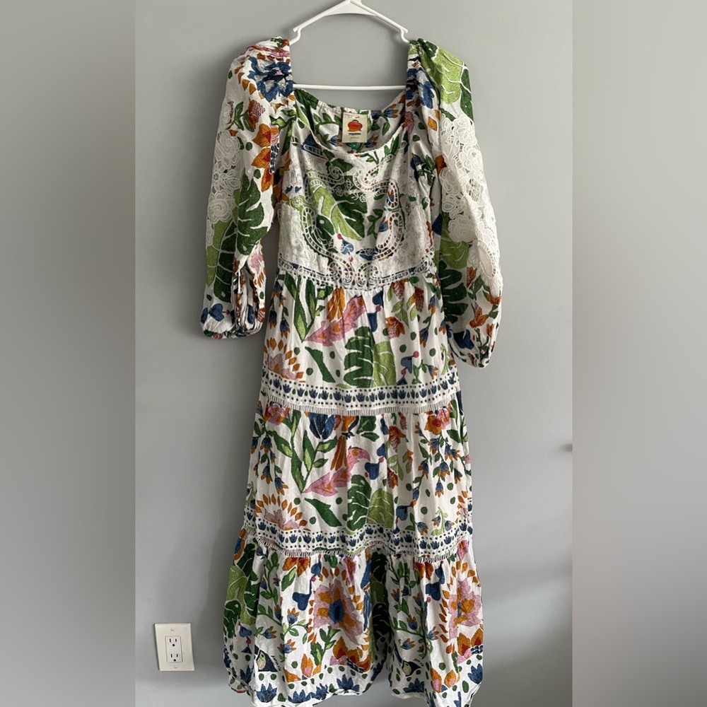 Farm Rio Summer Garden Midi Dress - Picture 6 of 7